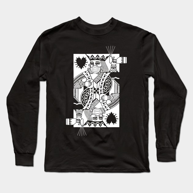 King of Quarantine Long Sleeve T-Shirt by FAKE NEWZ DESIGNS